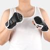 1 Paar Halbfinger-Boxhandschuhe Atmungsaktiv Verstellbar Kampf-Schlaghandschuhe Stoßdämpfend Handgelenksschutz Kunstleder Sparring Kickboxen
