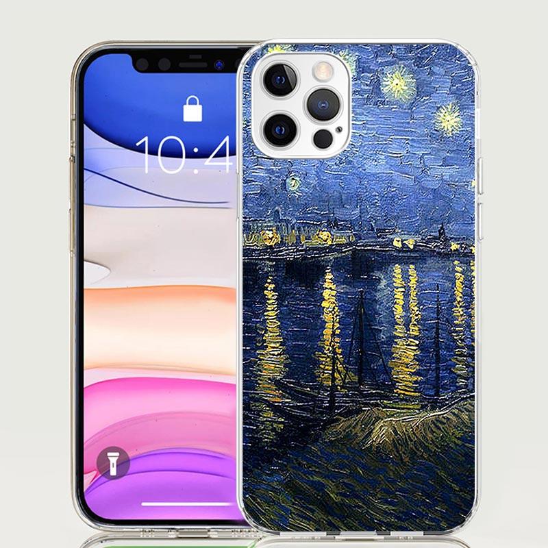 Claude Monet Garden Lotus Bridge Case Phone Cover for Apple Iphone 16 15 14 13 12 Mini 11 Pro Max 16E X XS XR 7 Plus 8 + SE 2020