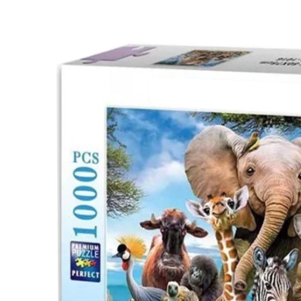 Jigsaw Puzzle 1000 Pieces DIY Cartoon Animal World Adult Educational Toy Game Gift