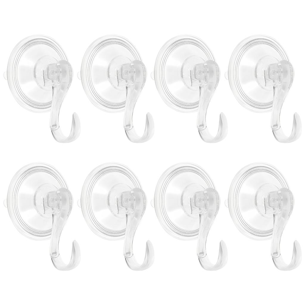 2Pcs Suction Cup Hooks for Shower Heavy Duty Vacuum Shower Hooks for Inside Shower Super Suction for Kitchen Bathroom Restroom