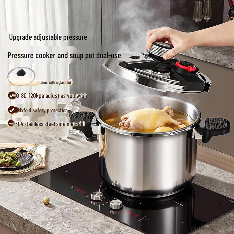 Shuangxi 304 Stainless Steel Universal Adjustable Pressure Cooker