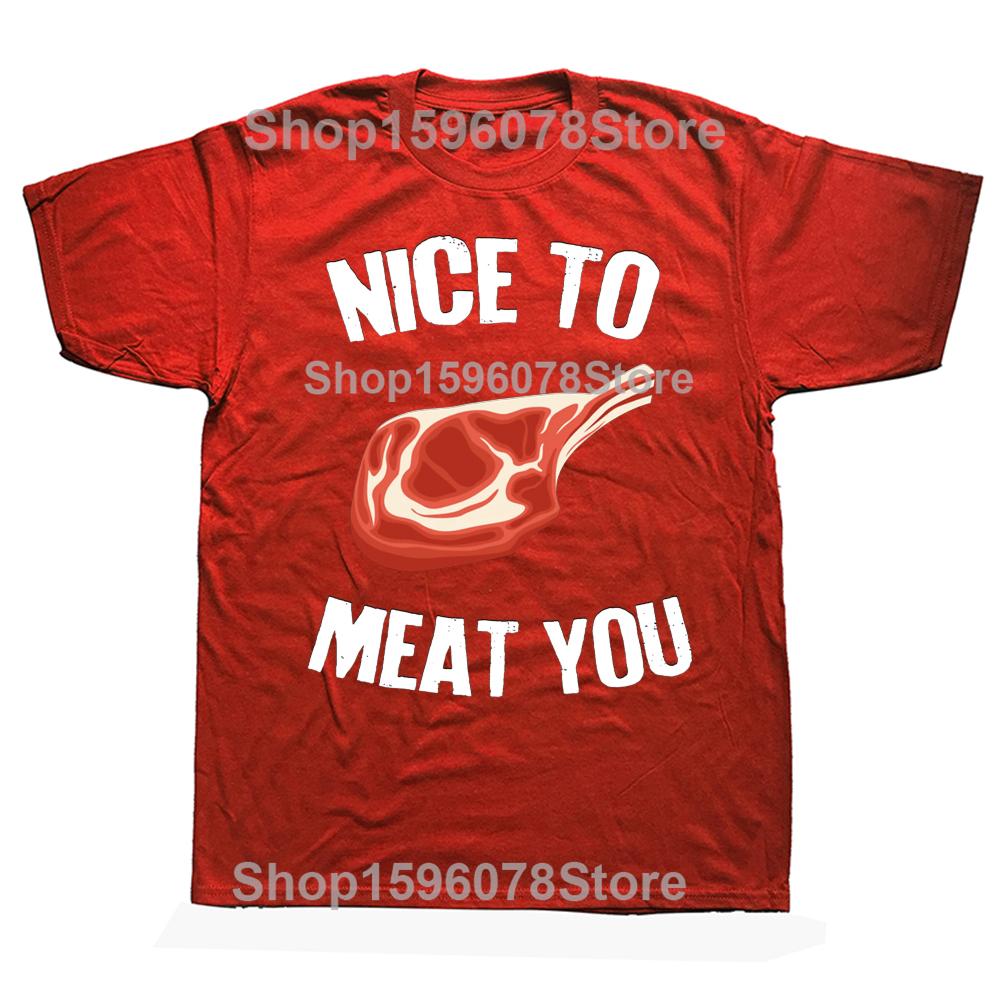 Funny Carnivore Meat Lover Bacon Bbq Low Carb Diet Eggs TShirt Fashion T Shirts Cotton Short Sleeve Oversized Tshirt Tops S