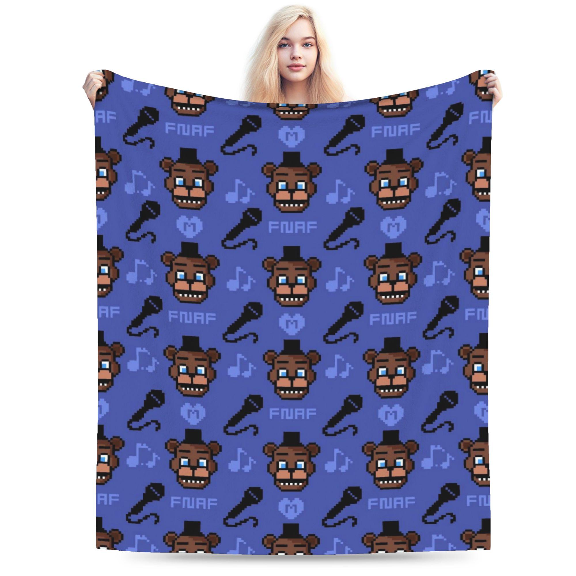 

Chica Fnaf Horror Game Bonnie Blanket Multi-size Super Soft and Warm Throw Blankets for Couch Sofa and Bed 75x90cm