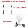 Motorcycle Windshield Extension Universal Adjustable Motorbike Wind Deflector For Honda Kawasaki