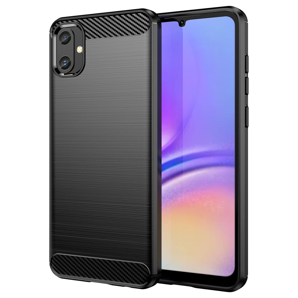 For Samsung Galaxy A05 4G Case Anti-Scratch Cover TPU Carbon Fiber Texture Phone Shell