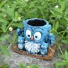 Creative Owl Hanging Flowerpot Indoor Outdoor Succulent Green Plant Potted Flowerpot Home Courtyard Decoration Flowerpot Gift