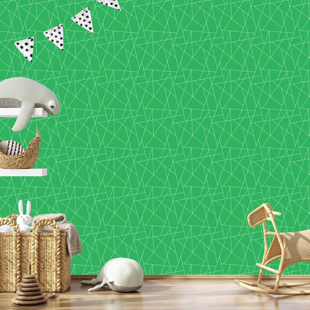 Wallpaper Geometric Pattern Green, Green Background 50x1000