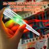 Smart Voltage Tester Pen with Self-Test Button Dual LED Lights Breakpoint Finder Screwdriver Tip Voltage Detection Pen