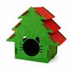 Christmas Tree Shaped Cat House Sturdy for Seasonal Home Décor, Indoor Cats