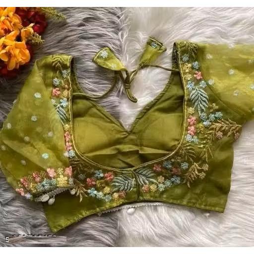 Women's Embroidery Wedding Wear Blouse Indian Bollywood Readymade Ethnic Choli