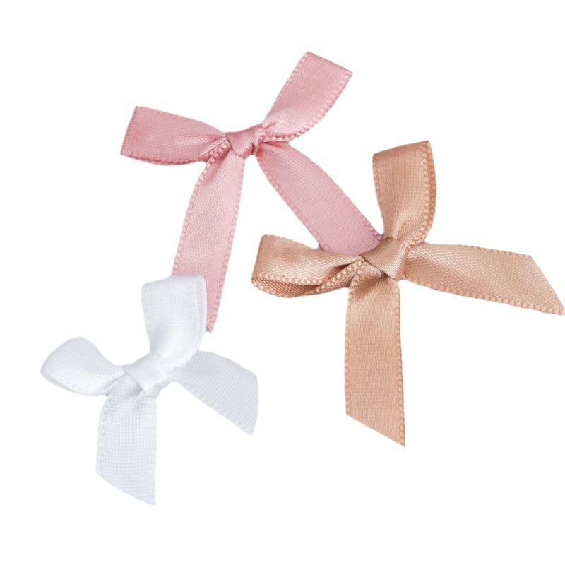 Supply 1Cm Hand-Beaten Polyester Bow Diy Clothing Accessories Happy Candy Box Accessories