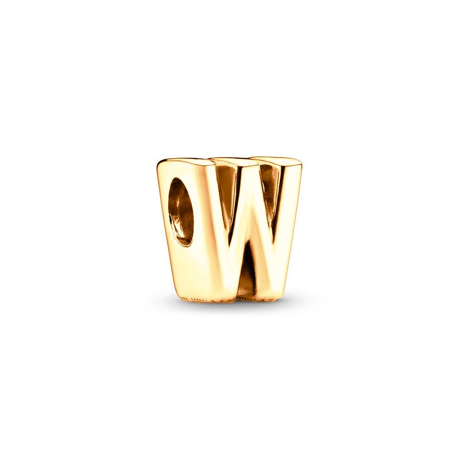 Sparking Gold Plated 26A-Z Letter Charm Beads Dangle Fit Genuine Copper Design Snake Arm Bracelet Necklace Bead For DIY Style Jewelry Women Gift