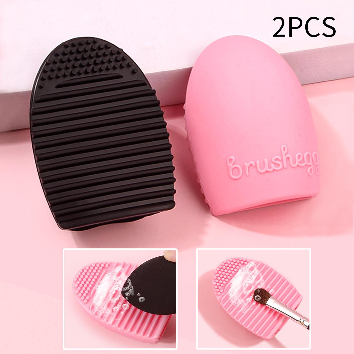 

2PCS New multi-functional silicone scrubber egg beauty brush Cleaner Portable scrubber pad Washboard scrubber