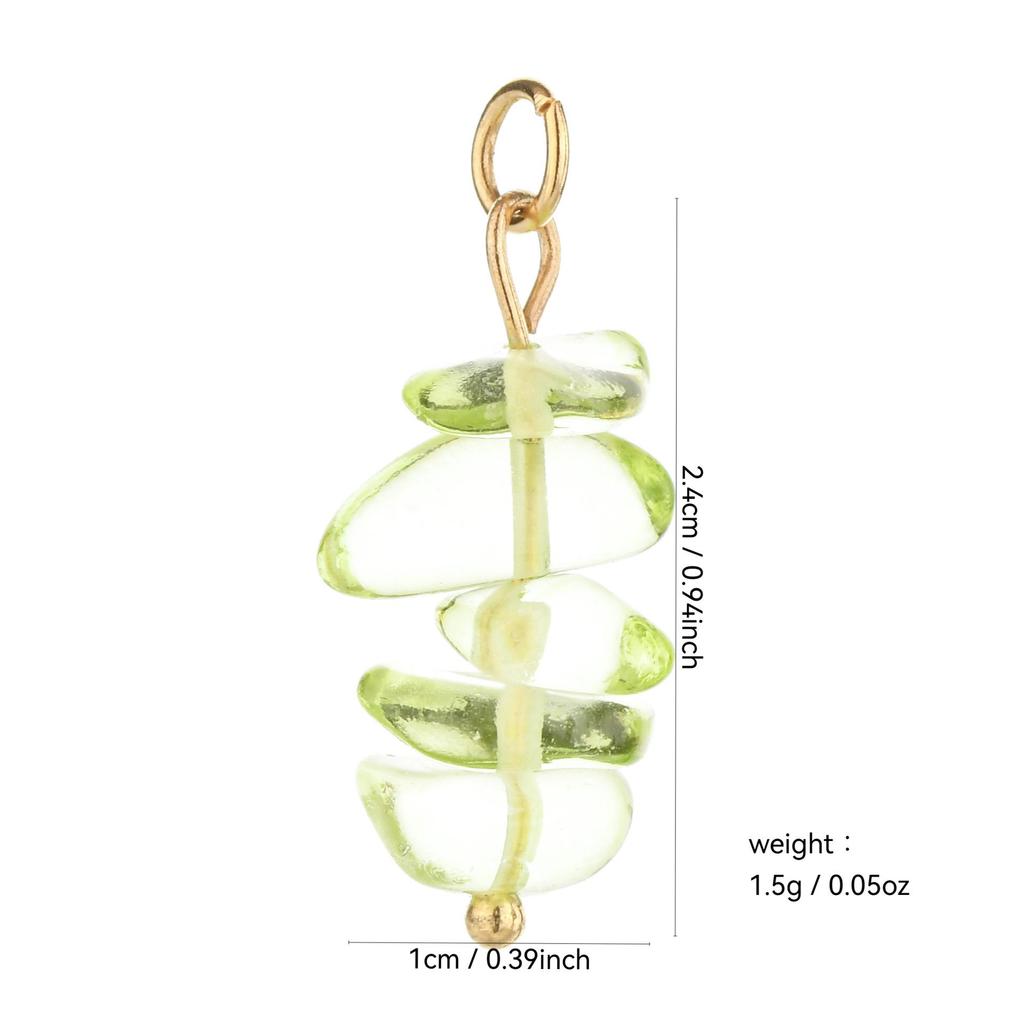Handmade 18k Gold Electroplated Natural Stone Bead Earrings