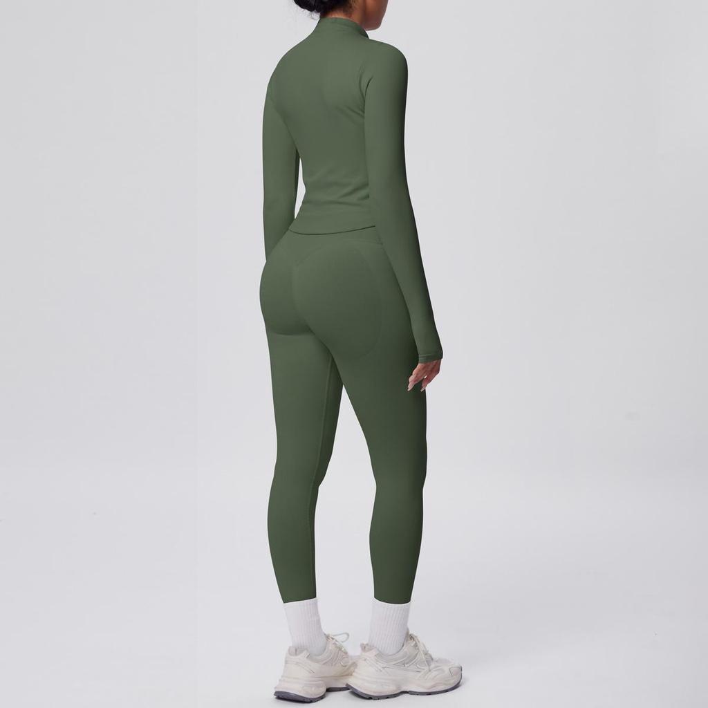 Completo Sportivo & Yoga Senza Cuciture Altamente Elastico Traspirante - Due Pezzi