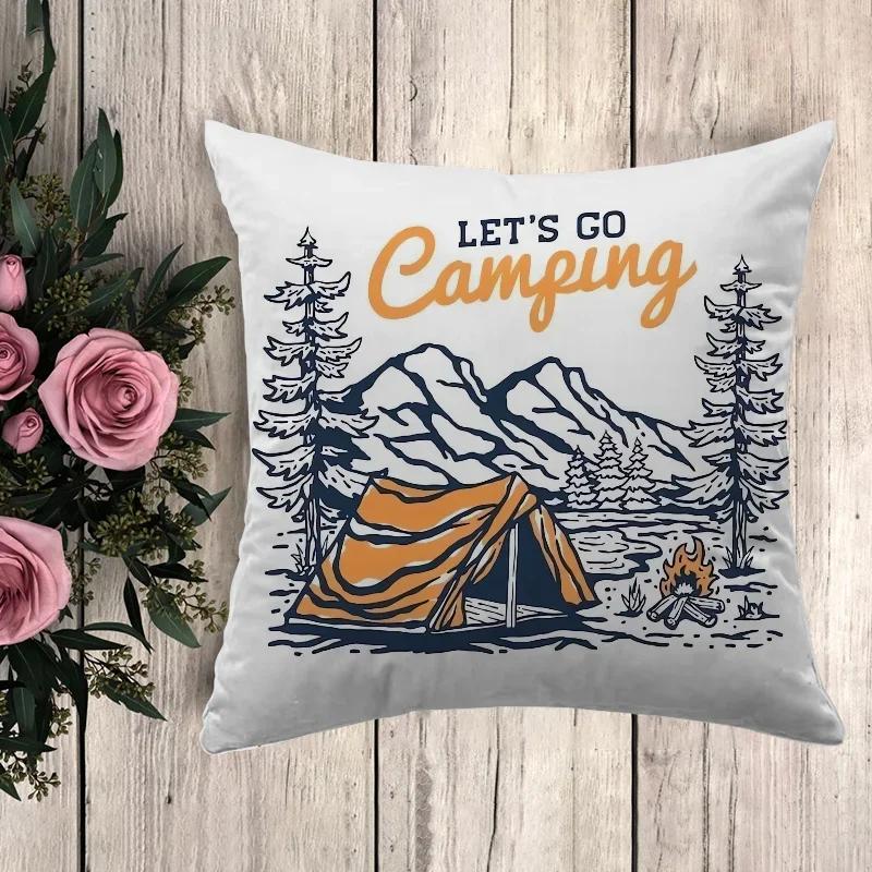 Pillow Camping Cushion Covers for Bed Pillows Car Decoration Sofa Cushions Pillowcase Decorative Pillowcases Pilow Cases