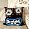 Art LLowbrow AArt EEyeball Cushion Cover Pillow Case Antidustmite Pillowcase Silky Short Plush Sofa Cushion Cover hot