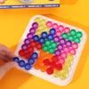 Geometric Slide Puzzle Board Game Plastics Colorful Puzzle Intelligence Toys  Children's Day Gift