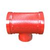 Miling Fire Grooved Ductile Iron Tee Pipe Connector