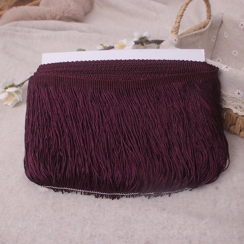 Polyester Fringe Tassel Trim (10-20cm) for Stage Costumes, Curtains, Carpets, and Lace Decorations