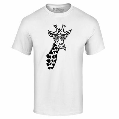 T-shirt Girafe Drôle Idiot Amoureux des Girafes Lecteur de Girafes Chemises Zoo