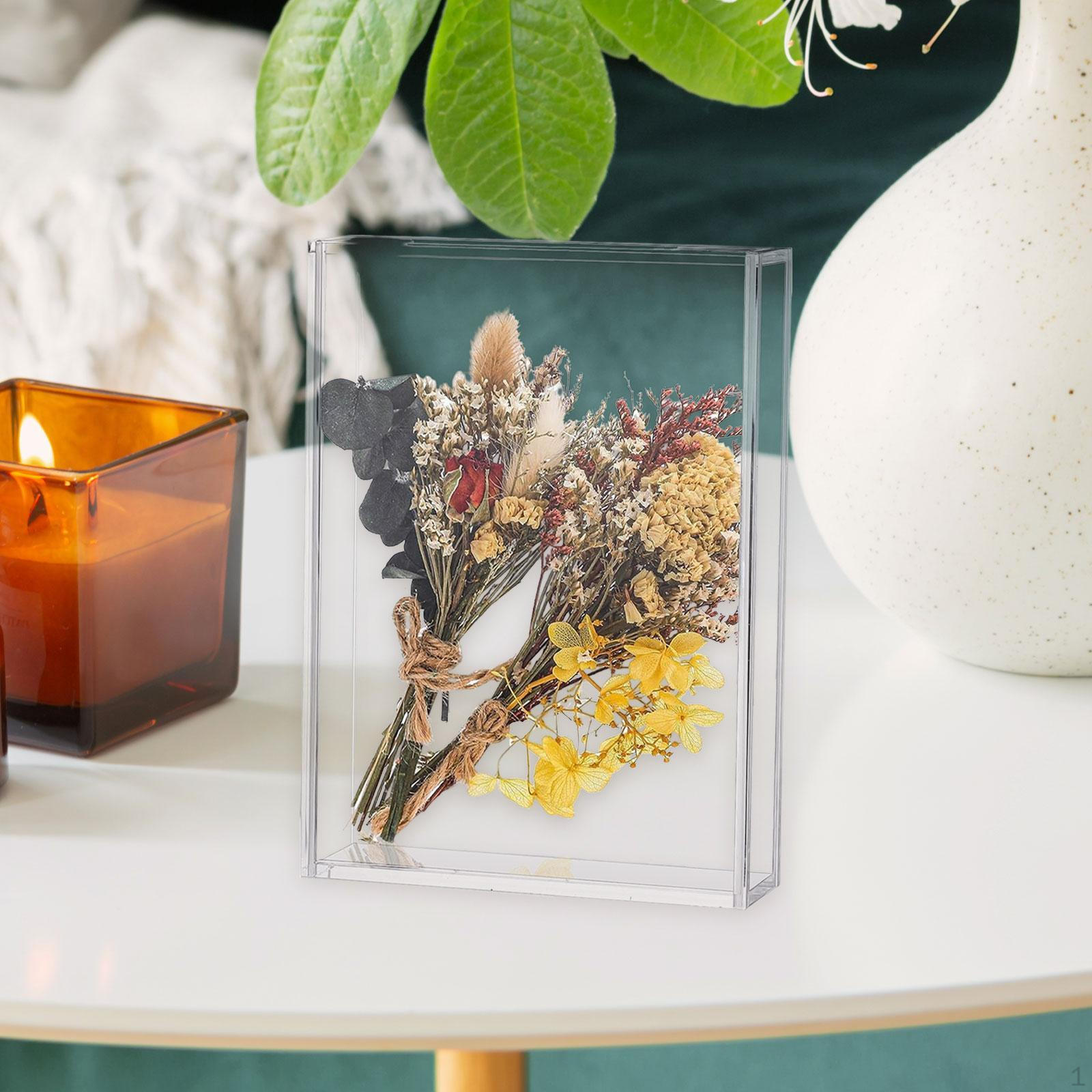 

Shadow Box Frame Display Case Award Bouquet Wall Decor Table Decoration Ticket Wooden Deep Photos S