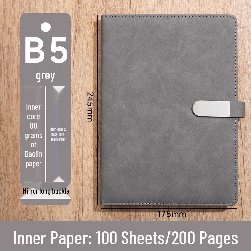 Personalized A5 Soft Leather Notebooks with Logo Printing: Custom Covers & Pages for Office Use