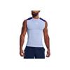 Under Armour Sportswear Running Fitness Training Fashion Casual Breathable Comfortable Round Neck Sleeveless Vest Men Tops Light-Blue 1370656-438