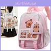 Bag Childrens School Cartoon Capybara Pattern Ergonomic Shoulder Kindergarten