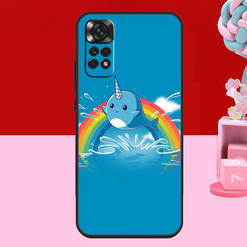 Cute Sea Narwhal Quotes Case For Xiaomi Redmi Note 11 10 12 13 14 15 Pro Plus Redmi 15 C 14C 10C 12C 13C Soft Cover