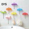 Wandhaken für Regenschirme, Geldbörsen und Schlüssel, einfache Installation, mehrfarbig, vielseitig, selbstklebend, 3D, dekorative Haken zum Aufhängen