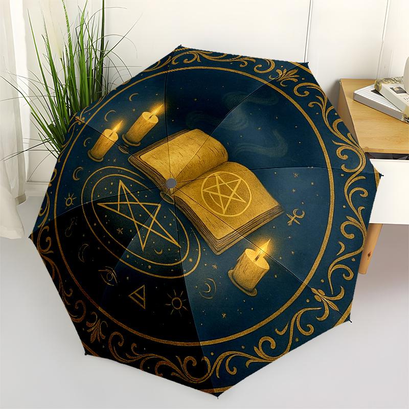 

Enchanted Spell Circle Mat: Mystical Decor for Your SpaceUmbrella, Portable 3-Fold Compact Umbrella for Men & Women Gift
