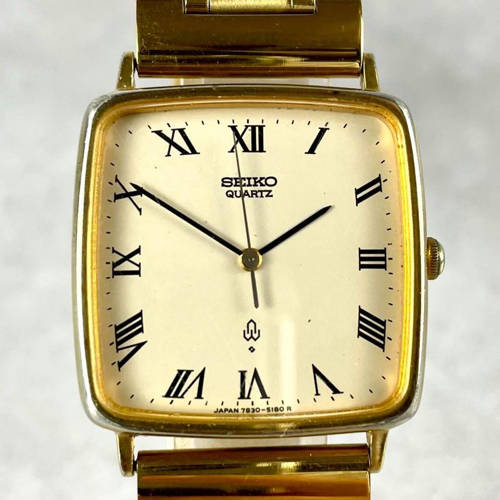 [USED] Working/Belt SEIKO Chariot Quartz Gold Watch