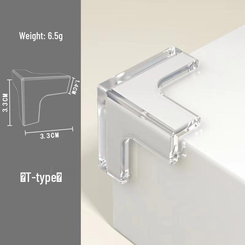 Clear Silicone Table Corner Protectors - Soft, Anti-Collision Edge Guards for Coffee Tables and Furniture