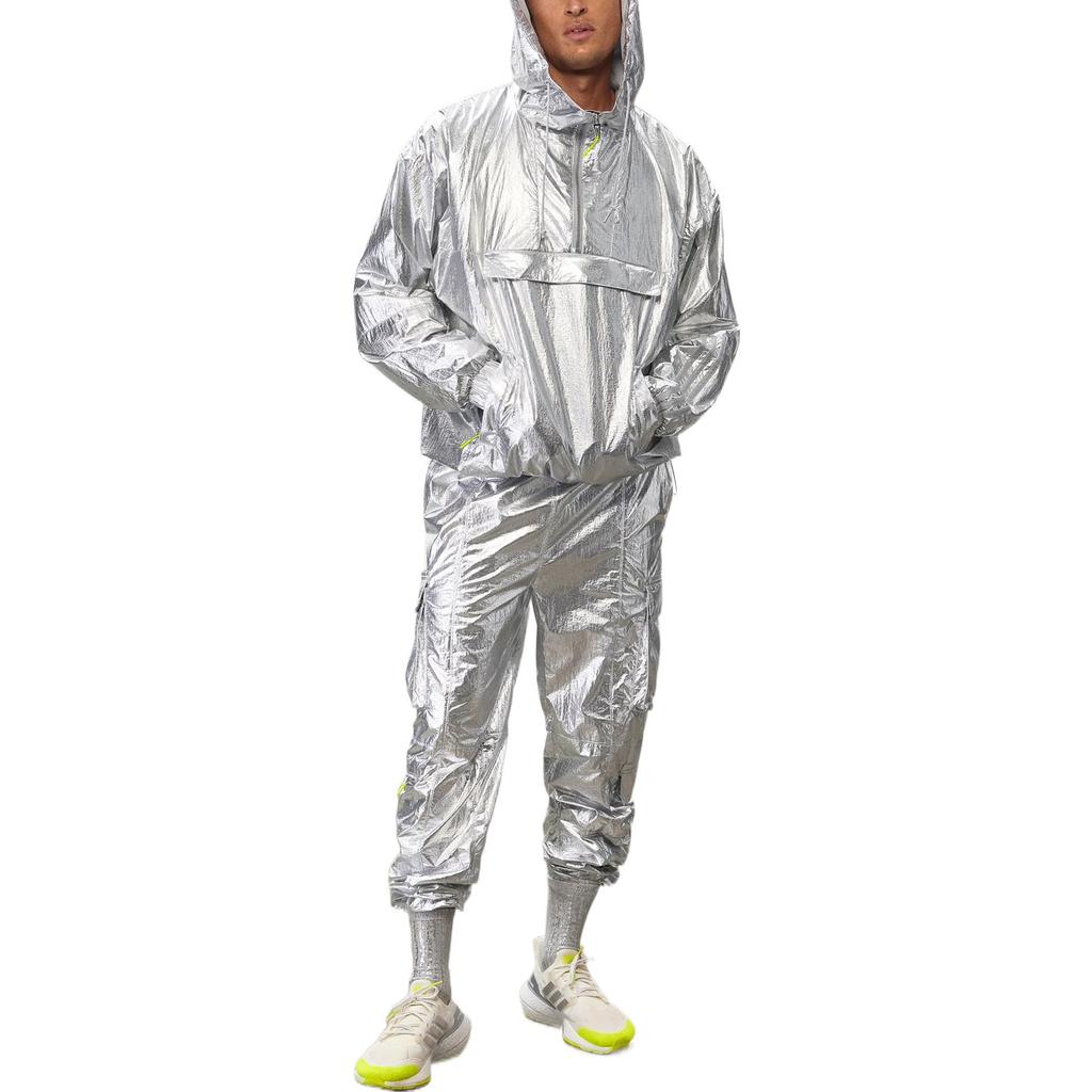 adidas Originals Jackets Unisex Silver Hooded Moderate Other HN5854