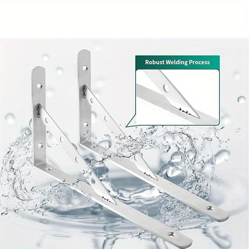 2 buc Suporturi Raft Grele Rafturi Flotante Suporturi Raft Triunghiulare Unghi de 90 Grade Montat pe Perete Suport Raft Suport de Colț
