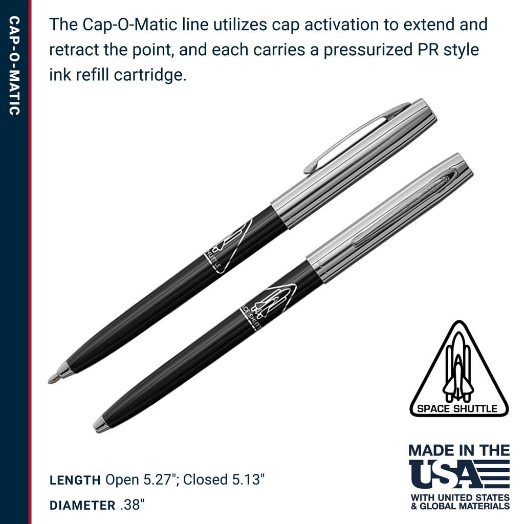 Fisher CAP ACTION Space Shuttle Ballpoint Pen 1010062 S-294