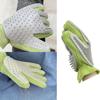 Two-sided Cat Petting Gloves Remove Floating Hair Dog Hair Remover Silicone Massage Comb  Grooming
