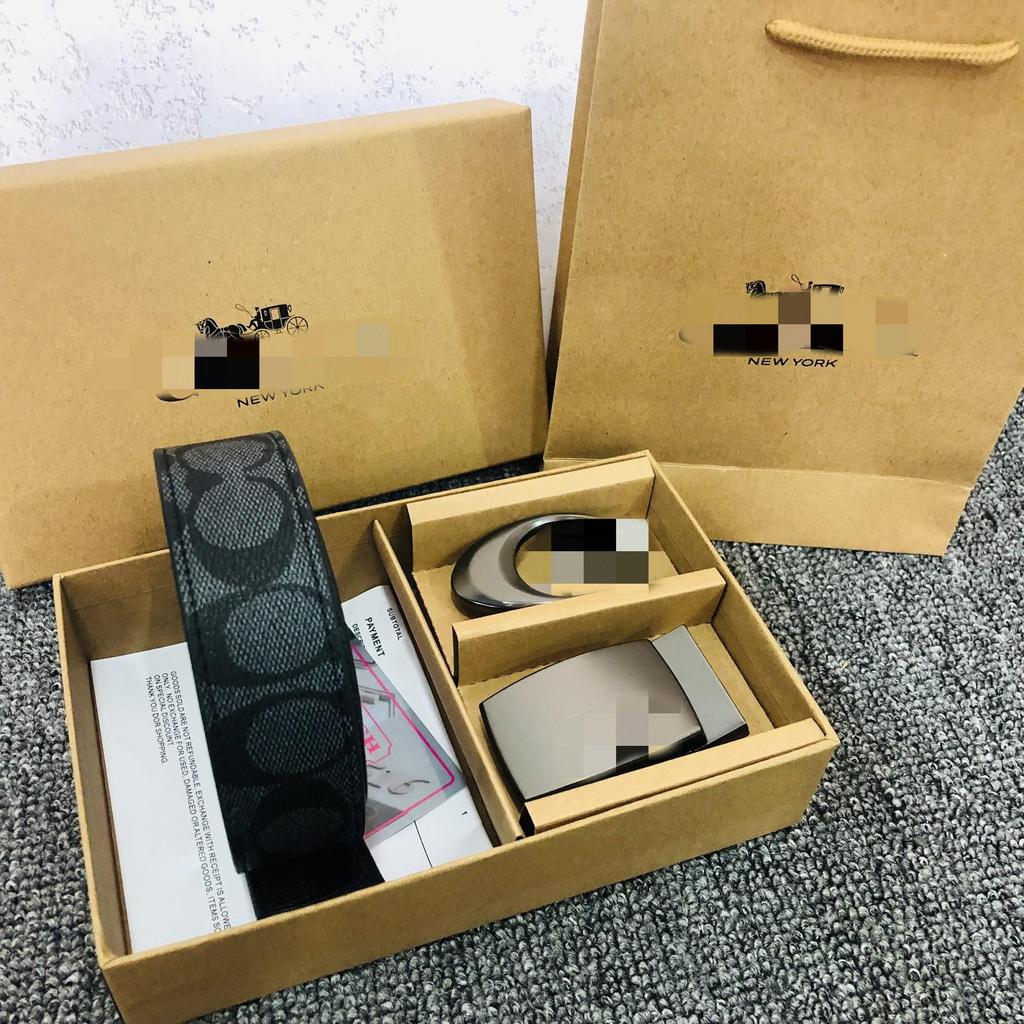 Cinturón de Cuero Clásico de Doble Cara para Hombre - Estilo Versátil para Negocios y Casual