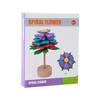 Wooden Rotating Stick Spiral Flower Decompression Stick Wooden Rotating Fun Puzzle Stress Relieving Toy Ornament Spiral Tree