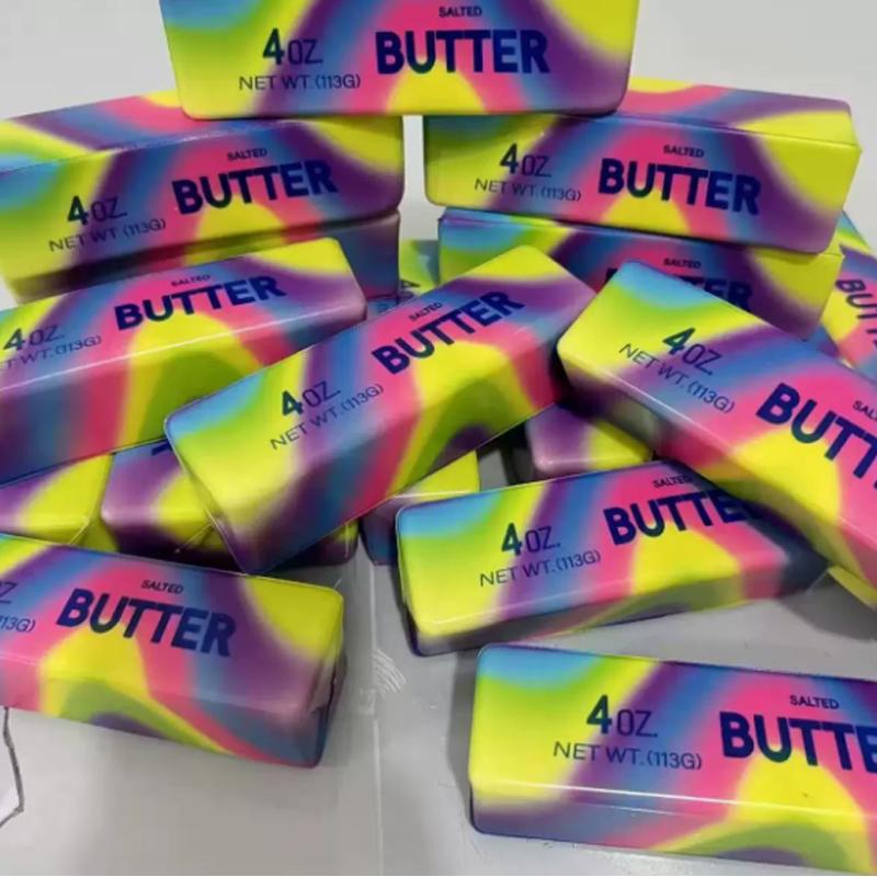 1Pc Butter Squishy Party Favors Super Soft Slow Rising Sticky Butter Sticks Realistic Food Fidget For Festive & Party Supplies