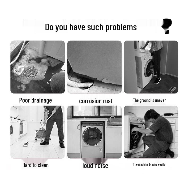 Universal Non-Slip Vibration Dampening Pads for Washers & Fridges - Moisture-Proof Heightening Mats