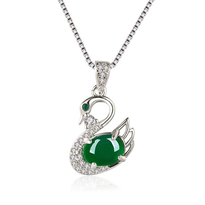 925 Sterling Silver Necklace Pendant Dolphin High Quality Chain For Women Luxury Fashion Wedding Engagement Jewelry Party GiftsGood Product
