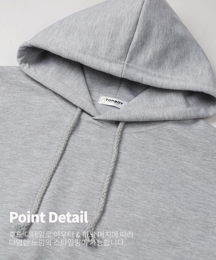 [Non-Fleece Or Fleece-Lined] Easy Hooded Sweatshirt 5 Colors (C Type)