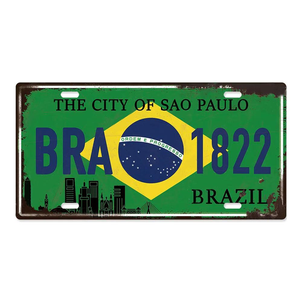 Country Posters Metal Signs Licenses Plate Plaque Metal Vintage Tin Sign Wall Decor for Man Cave Bar Home