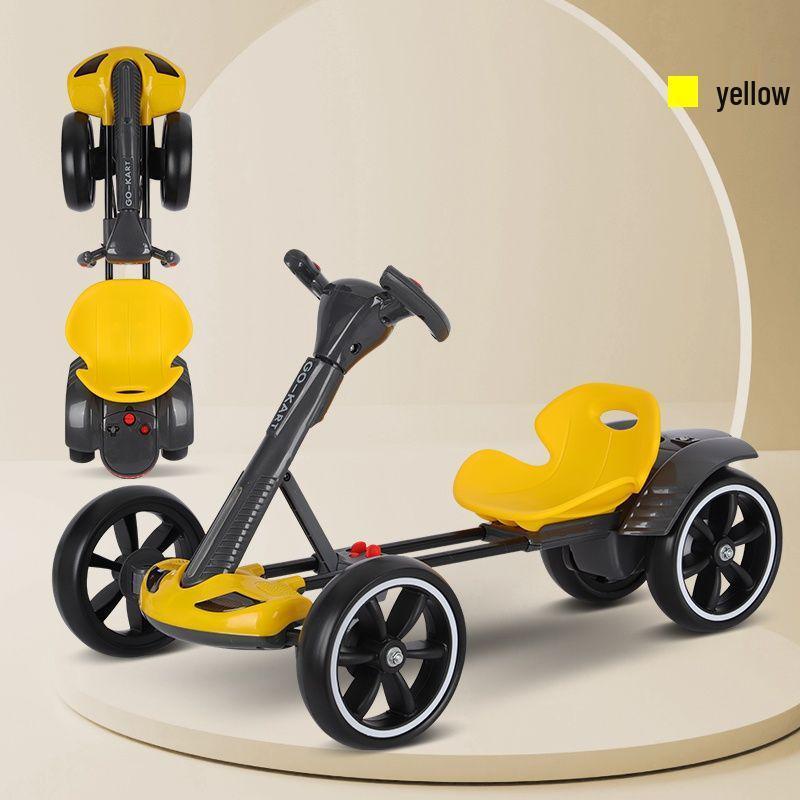 

Складаний електричний дитячий карт: Машинка-каталка з пультом керування для дітей віком 3-8 років