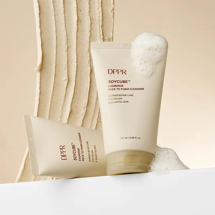 [2 pack] Soy Cube Exo Repair Soy Milk Pack-to-Foam Cleanser 120ml