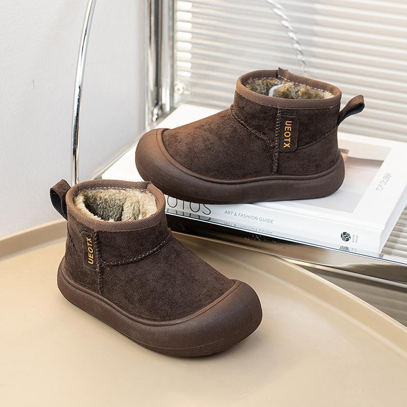 

Девочка Ботинок 2025осень Новый Детский Кроссовок Мода Детский Зимний Ботинок Мальчик Девочка Теплая Детская Обувь Обувь для Девочки Женские Ботильоны Ботинки для Девочки 24insole15cm шоколадный