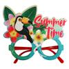 Luaus Party Glasses Funny Hawaiians Glasses,Tropical Fancy Dress Props,Beach Theme Party Supply Decors for Adult Kids