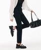 CHASECULT Women'S Black Slim Straight Banding Air Jeans - Black